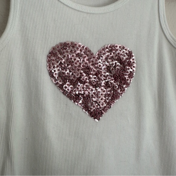 Y2K sequin heart tank - Picture 2 of 4